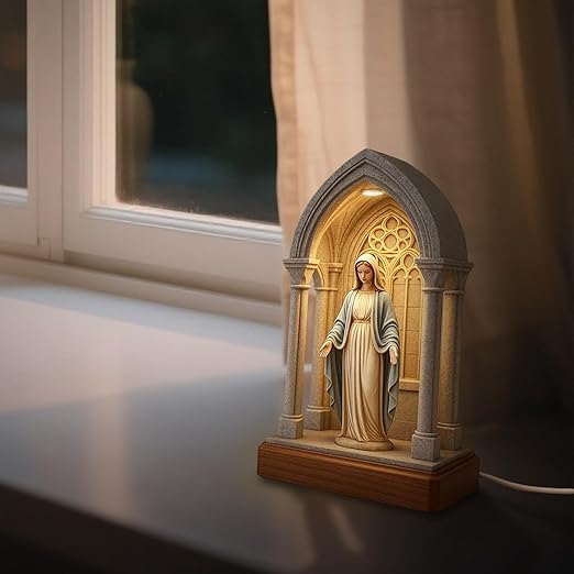 Resplandor Celestial - Lámpara Devocional LED de la Virgen María