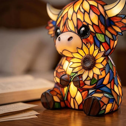 CowzyGlow - Luz nocturna LED de vaca de las Highlands