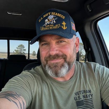 Seabee - Gorra de homenaje "¡Sí se puede!" de los Seabees de la Marina de EE. UU. 🇺🇸