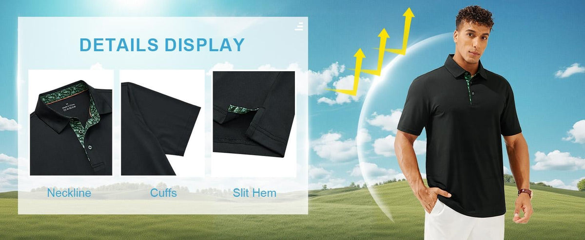 EliteWear – Paquete de polos que absorben la humedad