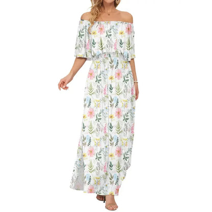 GraceLoom – Vestido Fluido de Hombros