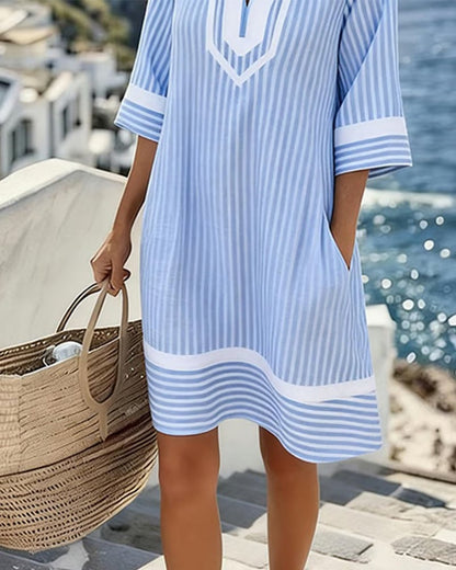 UrbanStripe – Alltagskleid mit Taschen für den Sommer