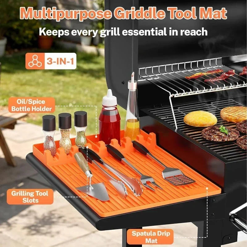GrillNest – Organizador de 3 accesorios para parrilla
