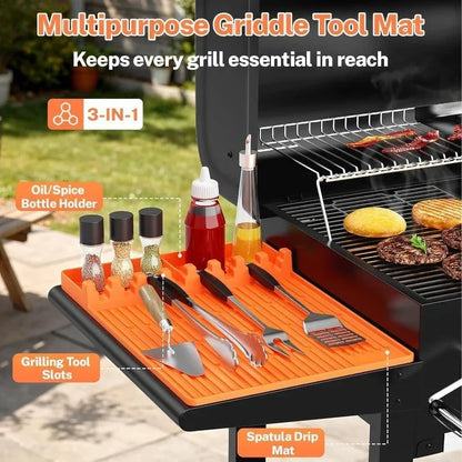 GrillNest – Organizador de 3 accesorios para parrilla