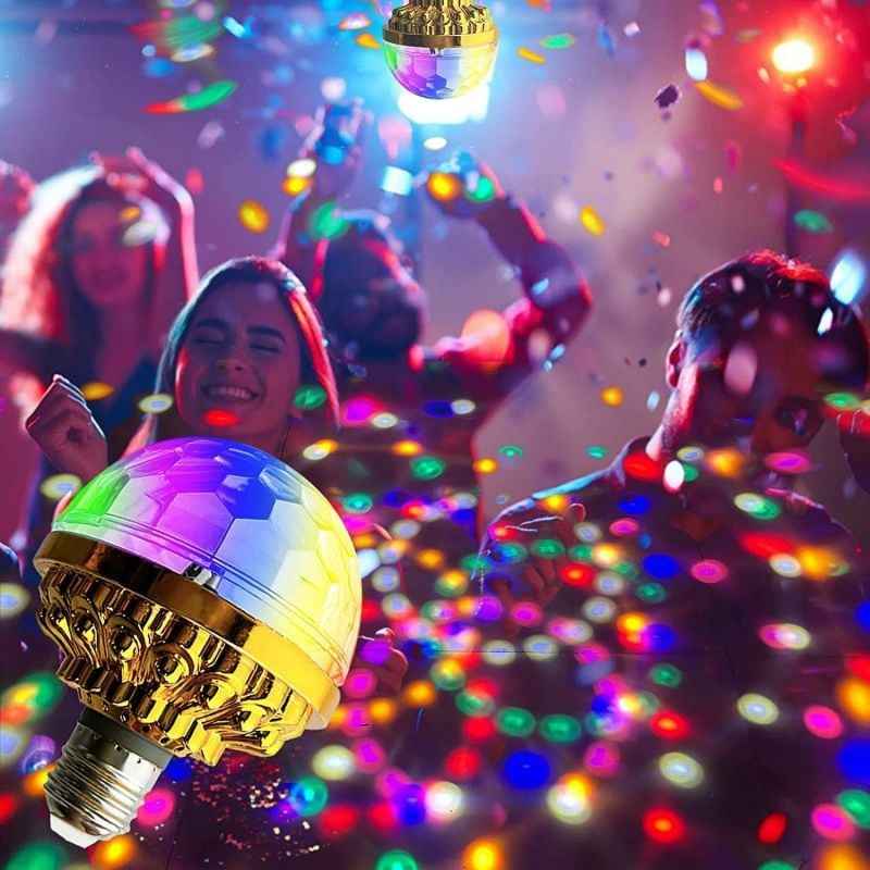 AuraParty – Luz de bola de discoteca giratoria colorida