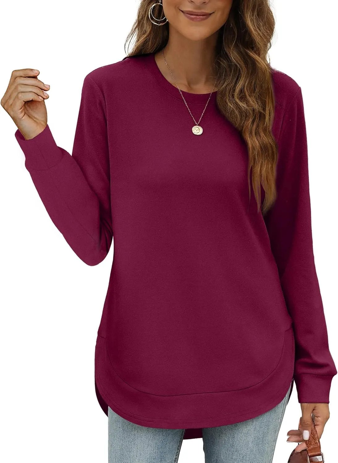 CurveFit – Weiches Crewneck-Sweatshirt für ganztägigen Tragekomfort