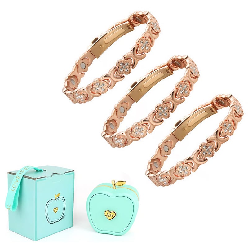 BloomGrace – Kupferarmband mit Blumen, eleganter Stil