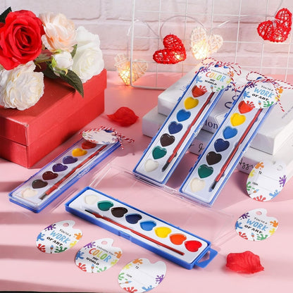 🎨Mini-Aquarellfarbkasten 2026 zum Valentinstag | Romantisches Kunstgeschenk💖