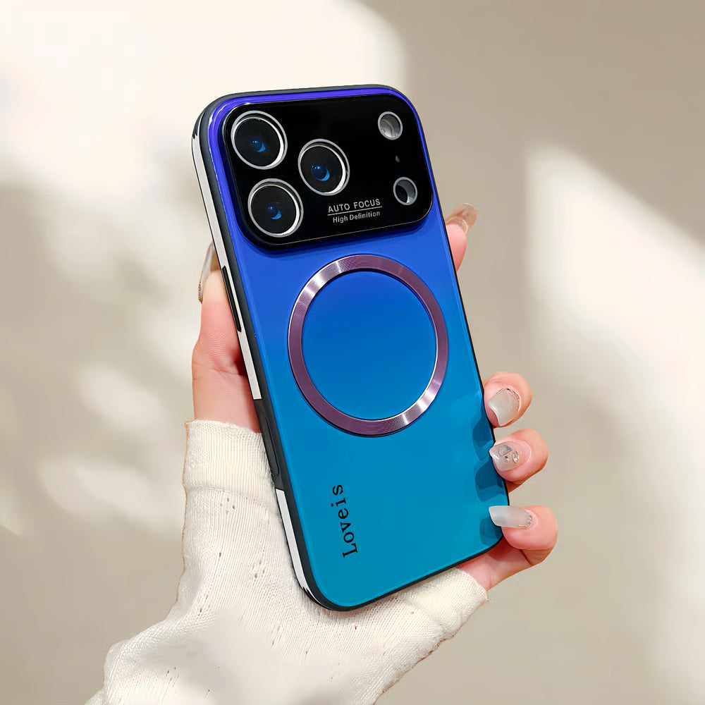 VistaVibe – Funda protectora de cristal con degradado estético