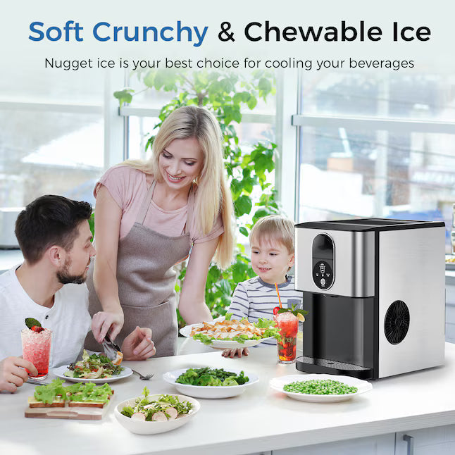 💥 Venta de Liquidación - Máquina para Hacer Hielo Nugget ❄️✨ Dispensador Automático de 20 kg/día 🧊