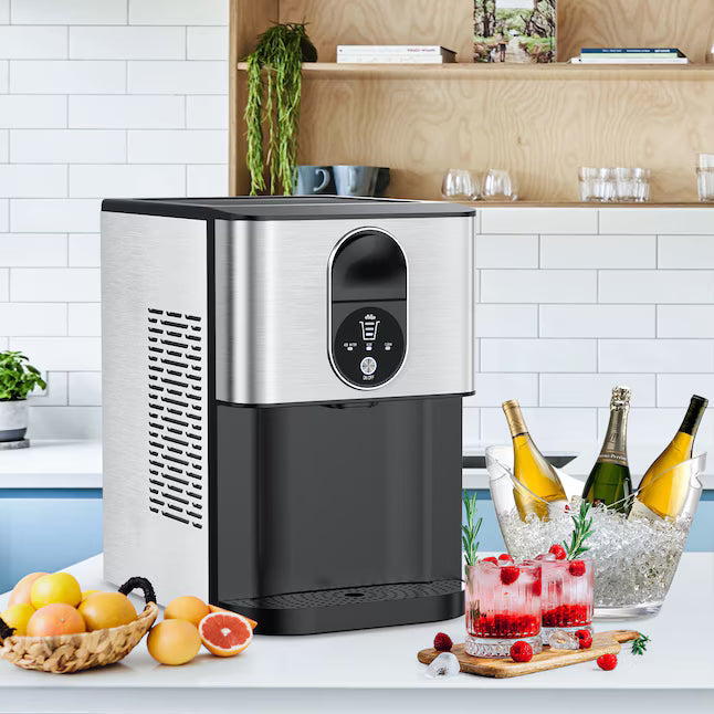 💥 Venta de Liquidación - Máquina para Hacer Hielo Nugget ❄️✨ Dispensador Automático de 20 kg/día 🧊
