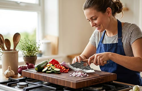 ChefForge – Juego profesional de cuchillo de chef y hacha de carnicero