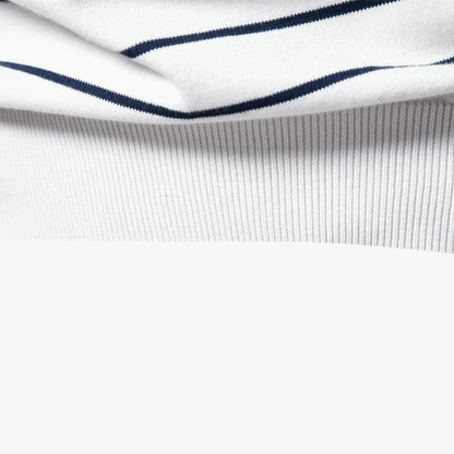 Gestreifter Baumwollpullover im Atlantic-Stil | ALEVITA