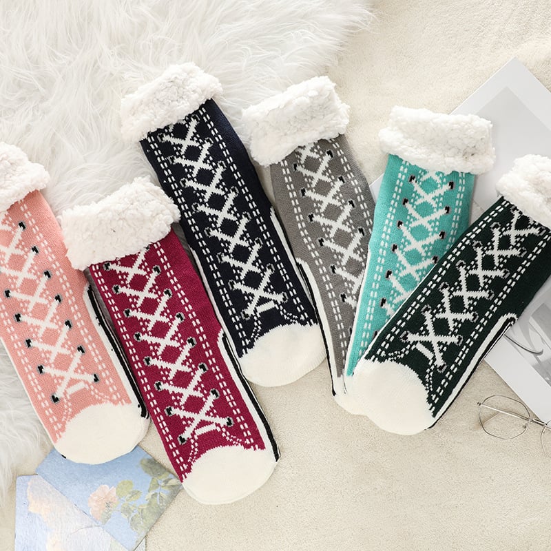 ToastyToes - Calcetines tipo pantufla de forro polar antideslizantes