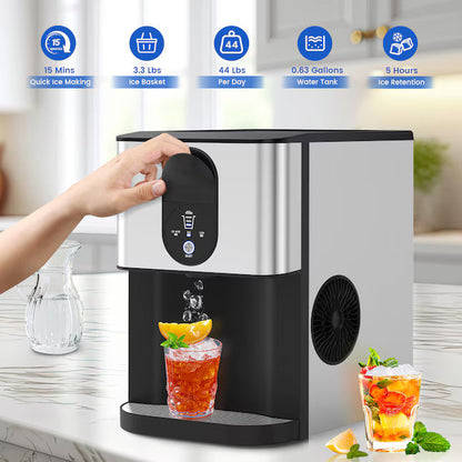 💥 Venta de Liquidación - Máquina para Hacer Hielo Nugget ❄️✨ Dispensador Automático de 20 kg/día 🧊