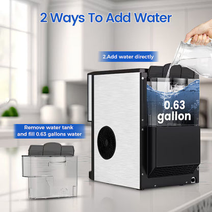 💥 Venta de Liquidación - Máquina para Hacer Hielo Nugget ❄️✨ Dispensador Automático de 20 kg/día 🧊