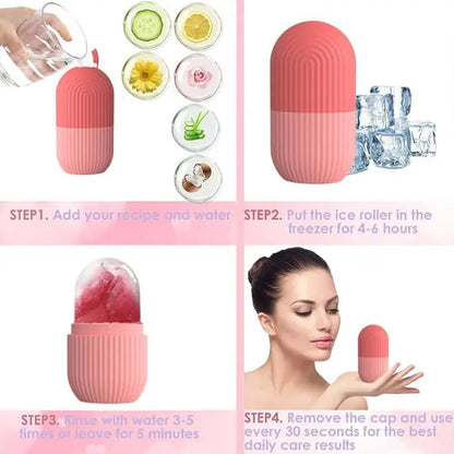 IceLuxe – Rodillo de hielo revitalizador de la piel para el rostro