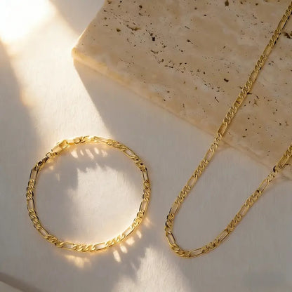 Veloura | Juego de joyería de 2 piezas en oro de 18K