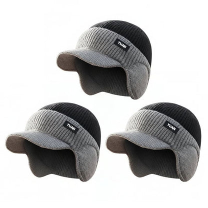 FrostFlex - Gorro de Invierno Cortavientos con Visera de Ajuste Elástico