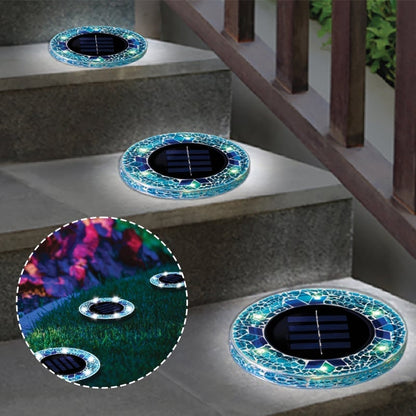 NightMosaic – Luces solares LED de camino impermeables