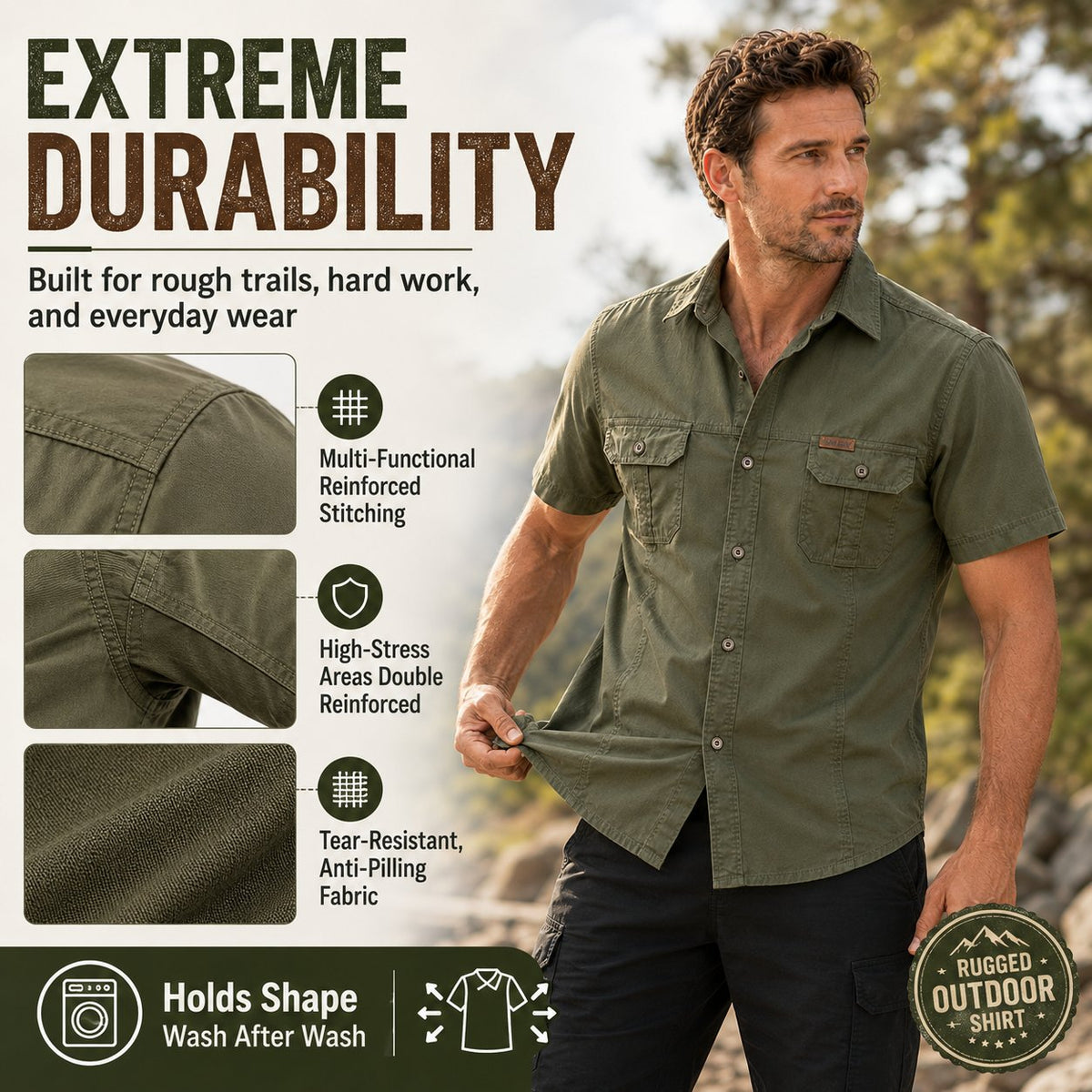 BreezeWear – Atmungsaktives Outdoor-Hemd