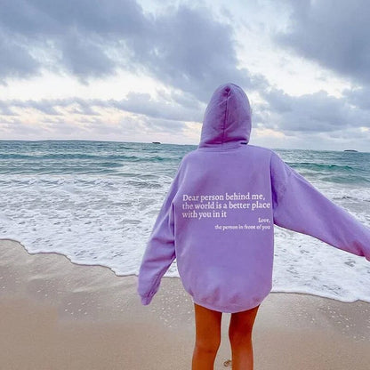 Sudadera WarmWords: bondad que puedes vestir