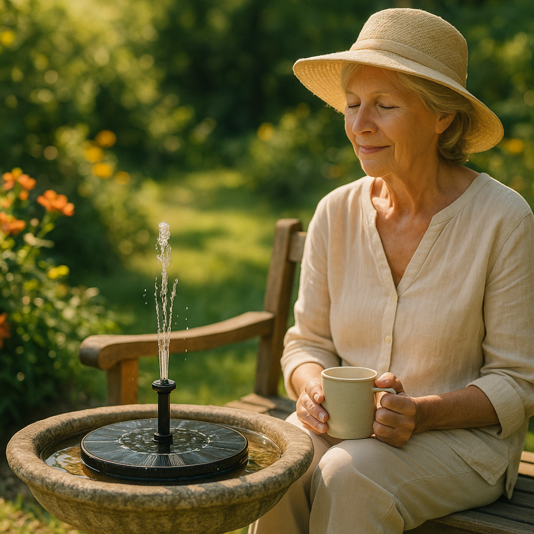 SunFlow – Fuente solar para jardín