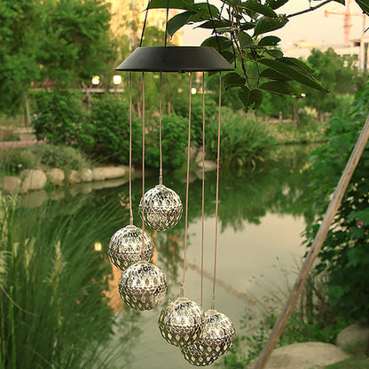 LunaBreeze Chime – Amuleto de Luz Solar para Jardín Resistente a la Intemperie