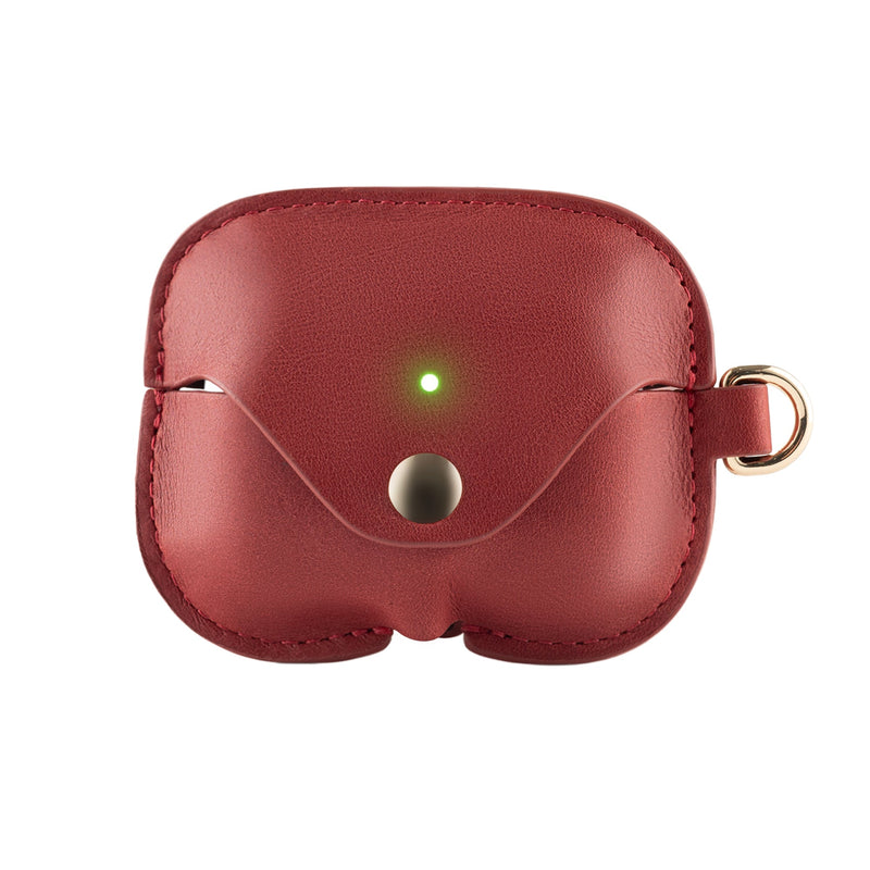 LuxeShield – Funda protectora de cuero genuino premium para AirPods
