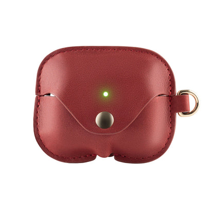 LuxeShield – Funda protectora de cuero genuino premium para AirPods
