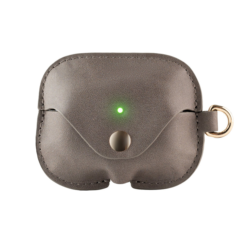 LuxeShield – Funda protectora de cuero genuino premium para AirPods
