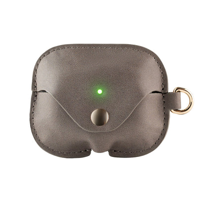 LuxeShield – Funda protectora de cuero genuino premium para AirPods