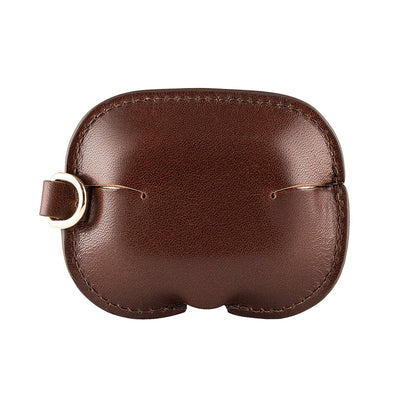 LuxeShield – Funda protectora de cuero genuino premium para AirPods