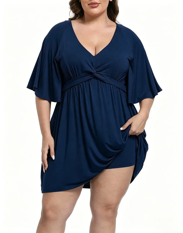 CurvaBelle - Vestido corto de talla grande