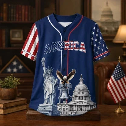 HonorNation – Camiseta de Béisbol Conmemorativa de 250 Años