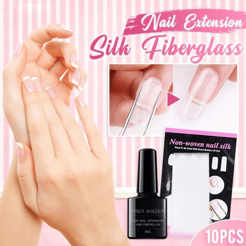 SilkGlow - Fiberglas-Set für Nagelverlängerungen (10-teilig)