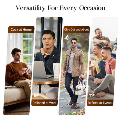 UrbanEase – Conjunto de descanso para hombre en tejido tipo gofre transpirable