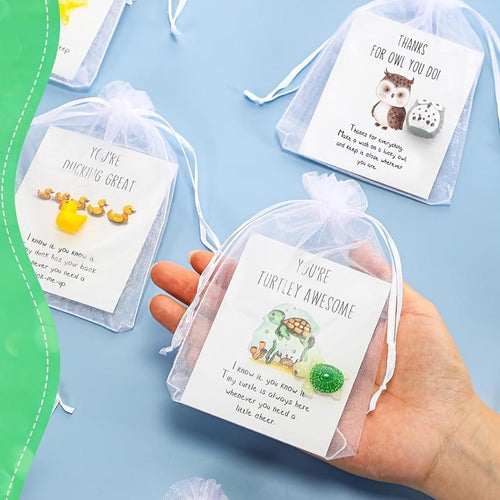 PunnyPaws – Juego de 25 tarjetas de notas con juegos de palabras de animales