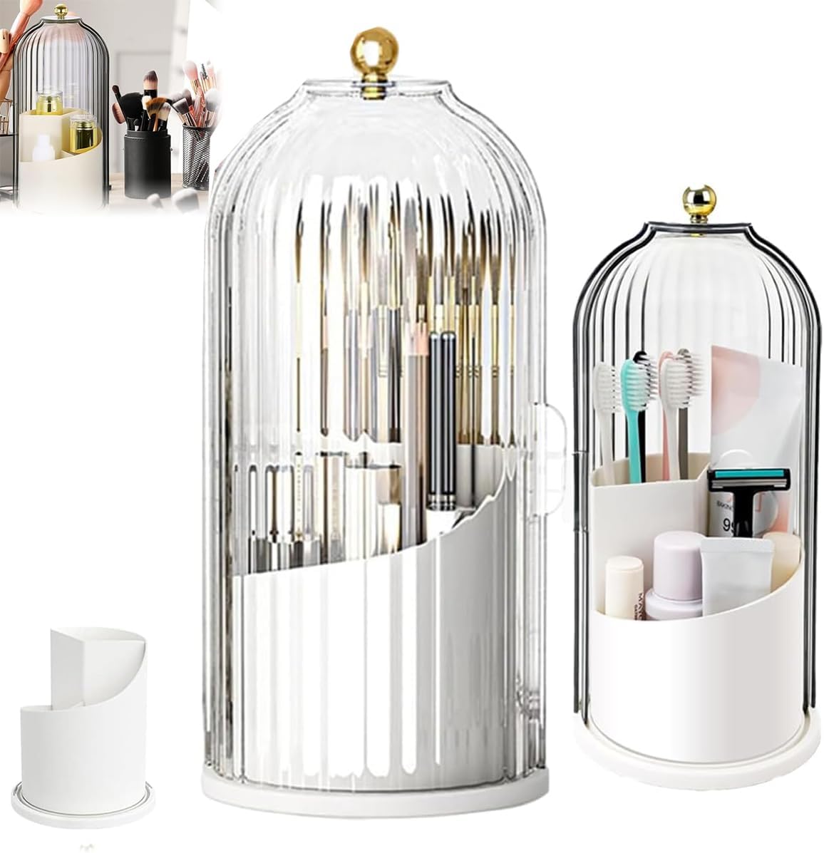 BrushNest – Zahnbürsten-Organizer mit Schiebedeckel