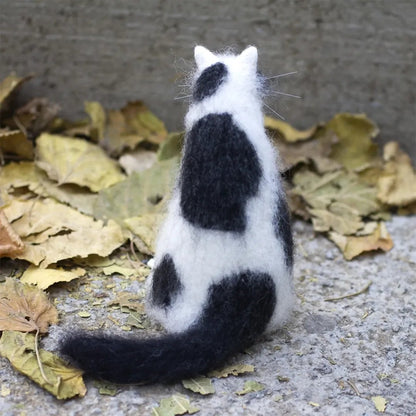 CurioCat - Figura de lana suave