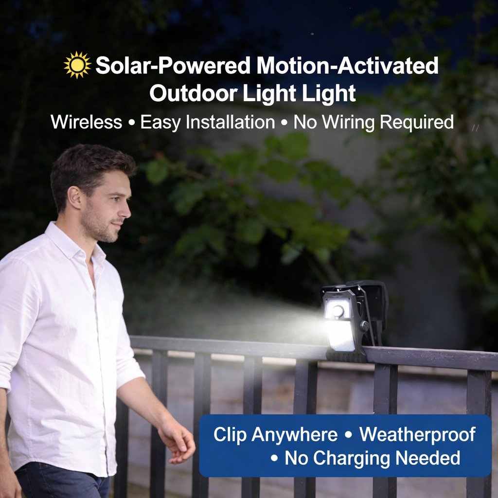 SunSense - Luces solares automáticas con sensor de movimiento para jardín