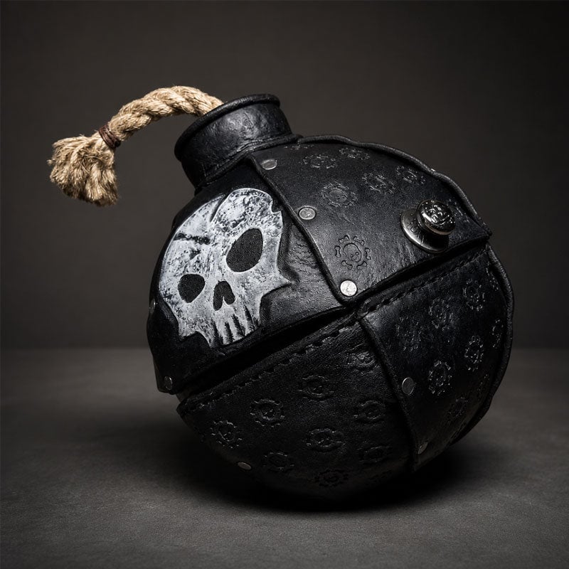ShadowFuse – Bolso Cruzado de Moda con Forma de Bomba Gótica