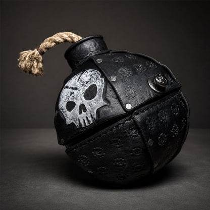 ShadowFuse – Bolso Cruzado de Moda con Forma de Bomba Gótica