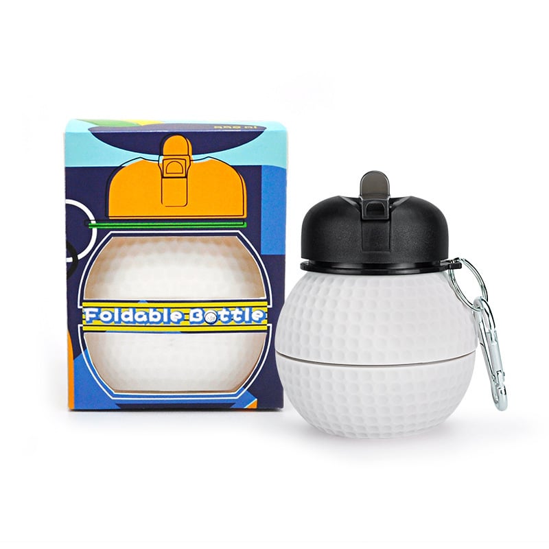 SportSip – Vaso de silicona plegable con forma de pelota deportiva