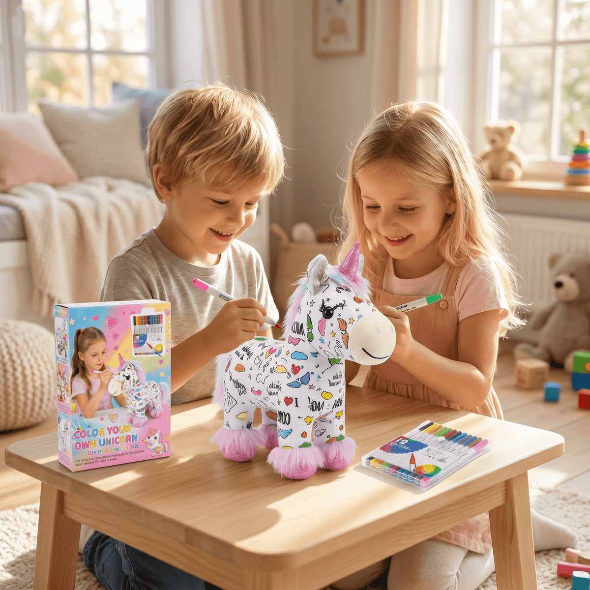 ColorCuddle – DIY-Einhorn-Plüsch-Set