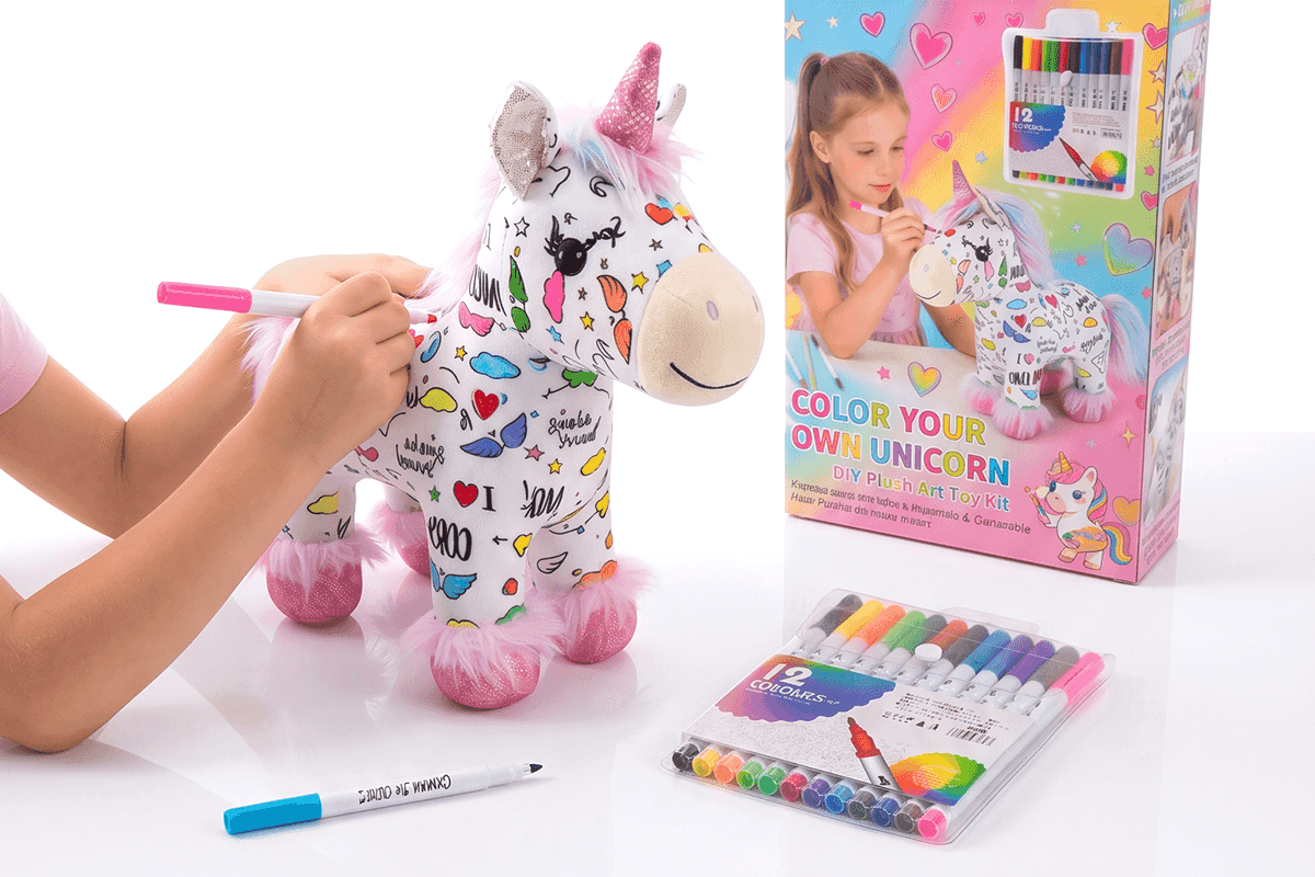 ColorCuddle – DIY-Einhorn-Plüsch-Set