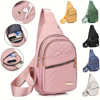 LuxeCarry – Bolso cruzado minimalista de color sólido