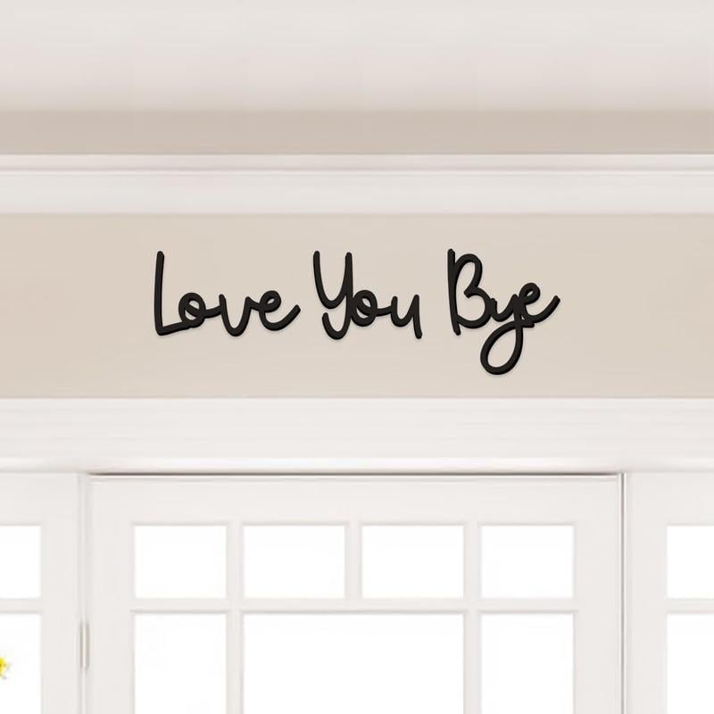 SweetEntry – Decoración de pared para recibidor "Family Love You Bye"