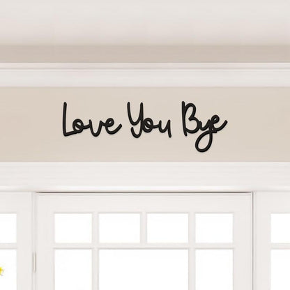 SweetEntry – Decoración de pared para recibidor "Family Love You Bye"