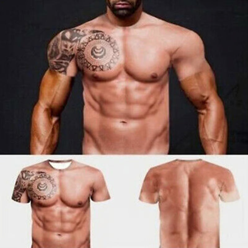 FlexInk – Muskel-Tattoo-Illusion T-Shirt